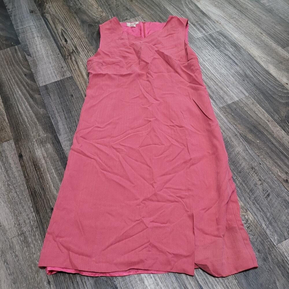 Vintage Tommy‎ Bahama Dress Womens 12 Silk Maxi Beachy Resort Beach Red
